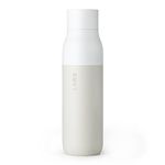 LARQ Bottle PureVis 500 ml - Self-Cleaning and Insulated Stainless Steel Water Bottle with UV Water Purifier and Award-Winning Design | Reusable & Travel Friendly| 2-Years Warranty, Granite White