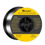 SSIMDER 1KG 0.8MM Flux Cored Wires E71T-GS Welding Wire for MIG Welder Welding Wires Without Gas Self Shielded Gasless Welding Wire for Welding Machine Fits MIG-140,4050PRO