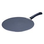 Vinod Zest Aluminium Non Stick Flat Multi Tawa - 30 cm | Triple Layer Ceramic Coating | 4mm Extra Thick Chapati Tawa | Bakelite Handle | Gas and Induction Base | 1 Year Warranty