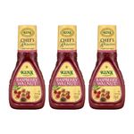 Ken's Light Raspberry Walnut Dressing (Pack of 3) 9 oz Bottles