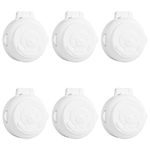 DOERDO 6Pcs Children Safety Button Security Lock, Car Washing Machine Computer Key Start Protection Cover,Baby Safety Prevent Pressing Device, 1.7Inch