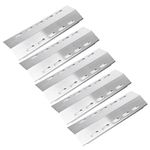 GFTIME 43 x 13cm Universal Heat Plates Replacement Parts for Ducane 5 Burner, Nexgrill, Stainless Steel Flame Tamer spare parts, Heat Shield, 5 Pack