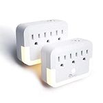 Outlet Extender with Night Light, 2