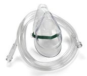 Adult Elongated Oxygen Mask(10 pack) With Sure-Flow 7 Ft Tubing Medium Concentration (case of 10 masks)