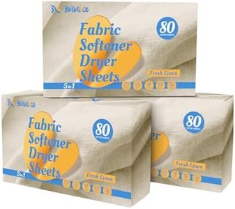 Fabric Softener Dryer Sheets-Wrinkle Fighters Static Control-Long Lasting Fresh Line Lint Removal-240 Count 3 Pack
