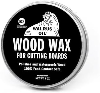 Walrus Oil Wood Wax, 3 oz Can, FDA Food-Safe, Cutting Board Wax and Board Cream