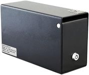 Protex Drop Box Safe (SDB-100)-Black, for Cash, Checks and envelopes, Saw-Toothed Baffle to Protect Slot, Powder Coated Finish, 4 Pre-drilled anchoring Holes