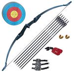 IS-TONGTU Bow and Arrow for Adults Archery Set Recurve Bow Beginners 30 40Lbs Takedown Bow Kit with Arrows Target Left Right Hand Outdoor Training Target Practice (40LBS)