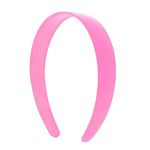 Pink 1 Inch Plastic Hard Headband with Teeth Head band Women Girls (Motique Accessories)