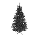 SHATCHI 4ft- Black Artificial Tree Imperial 230 Tips Artificial Tree with Metal Stand