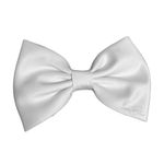 LinenBlue ™ Hair Sailor Bow Clip for Women and Girls (White Upper Bow) 1 count (Pack of 1)