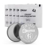 EEMB 5 Pack CR1620 Battery 3V Lithium Battery Button Coin Cell Batteries 1620 Battery ECR1620, DL1620 for Watch, Key Fob, Calculator, Car Remote, Remote Control, Mobile Game, Toys, Smart Devices