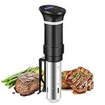 Sous Vide Cooker, 1000W Sous Vide Precision Cooker, Immersion Circulator Sous Vide Machine, Accurate Temperature and Time Control Sous Vide Cookbook Included