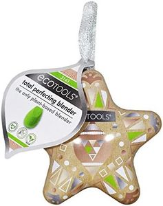 EcoTools Limited Edition Total Perfecting Holiday Ornament, Beauty Sponge Blender Gift, Makeup Blending Sponge For Liquid & Cream Foundations, Sustainable Beauty, Stocking Stuffer, 1 Count