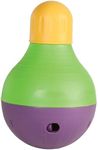 Starmark Bob-A-Lot Interactive Dog Pet Toy, Large, Yellow/Green/Purple