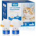 Cat Calming Plug-in, Relaxants & Anxiety Relief for Cats, 4-in-1 Cat Pheromones Calming Diffuser Kit, Relaxing Pheromone for Cats Relief Stress Anxiety Fighting Scratching, 2 Diffuser 2 Refills(48ml)