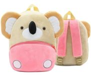 Zoo Series Cartoon Children School Bag Shoulder Bag Plush Animal Kindergarten Kids Backpack (Koala)