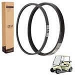 10L0L Golf Cart Clutch Drive Belt and Starter Generator Belt for Club Car DS 1997-Up Precedent 2004-Up Golf Buggy 1016203 101916701