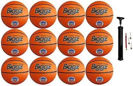 Biggz (12 Pack) Basketballs Official Size 7 Bulk Wholesale with Pump
