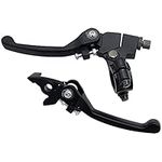 ANCLLO Black Folding Aluminum Clutch Brake Lever for 22mm Handlebar 110cc 125cc 140cc TTR 125cc SSR Xmotos Apollo 125 Pit Dirt Bike Motorcycle