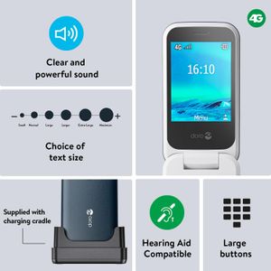 Doro 2820 4G Unlocked Senior Mobile Phone – Easy-to-Use