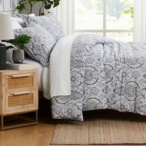 Southshore Fine Living, Inc. Oversized King/California King Duvet Cover Set Soft Premium Bedding with Zipper Closure Includes 1 Duvet Cover and 2 Pillow Shams, Machine Washable, Ash Blue