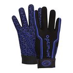 Optimum Waterproof Thermal Liner Velocity Gloves | Cushioned, Breathable, Warm Padded | Enhanced Grip for Rugby, Football, Cycling | Multi Color Senior & Junior Sizes