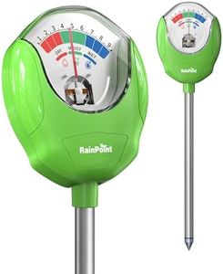 RAINPOINT Soil Moisture Meter for Plants - Accurate Plant Water Meter for Houseplants and Outdoor Plants,Gardening,Farming,No Batteries Needed(Green)