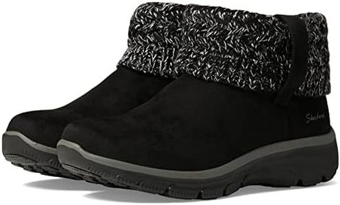 Skechers Women's Easy Going-Cozy Weather Ankle Boot, Black, 9