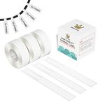 195Pcs Cable Labels - Waterproof Cable Tags, Tear Resistant Wire Labels, Self Adhesive Cord Identification and Organizing Labels, Compatible with Memoking/Phomemo D30 Label Makers, White