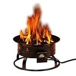 Heininger 5995 58,000 BTU Portable Propane Smokeless Outdoor Gas Fire Pit Black