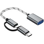 2-in-1 USB C/Micro USB to USB Adapt