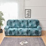 Stretch Recliner Cover 4/6/8 Pieces,Printed Recliner Sofa Slipcover for 1/2/3 Seat, Anti-Slip Furniture Couch Cover Protector,Elastic Bottom and Side with Pocket Washable (Color : #2, Size : 3 sea