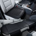 HYUGO Car Seat Cover Cushion Pad Mat - Auto Seat protector - Car Interior Auto Supplies PU Leather [Without Backrest] - 2+1 Front & Rear Seat Covers