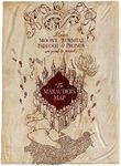 Warner Bros. Harry Potter Marauders Map Throw Blanket - Measures 50 x 70 inches - Fade Resistant Super Soft Fleece Bedding (Official Harry Potter Product)