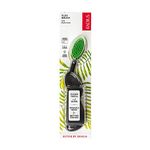RADIUS Toothbrush Flex Brush Right Black/Green | BPA and ADA Accepted | Designed to Improve Gum Health and Reduce the Risk of Gum Disease |Made with
