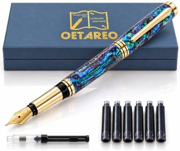 DIBEIART Mother of Pearl Abalone Fountain Pen, Fancy Pens for Women/Men