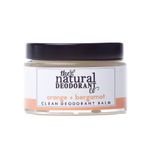 The Natural Deodorant Co, Clean Deodorant Balm Orange & Bergamot 55g, Aluminium Free, Plastic Free, All Day Protection