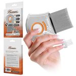 Bussani Lice Comb for Nit Treatment | Head Lice Treatment for All Hair Types | Dandruff & Psoriasis Comb | 304 Stainless Steel Nit Comb for Kids' Headlice (Lice comb with magnifier)