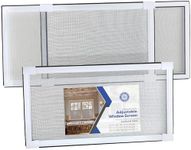 Maxshore North Expandable Window Screens for House Windows 10 H x 19-35 W inches - 2 Pack Small Adjustable Window Screens, Ideal Replacement Window Screens