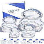 Silicone Cupping Therapy Set Supreme 4 DEEP PRO 6065 (4 Sizes) Professional Hard Sturdy Advanced Treatment Cups for Deep Vacuum Suction Massage for Muscle, Joint, Fascia, Lymph & More