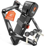Anti-Theft Folding Bike Lock,Sportneer 2024 New Heavy Duty Bicycle Lock Foldable Hardened Steel Bike Lock Lightweight with Art Security Level 2-95 cm Long with Mounting Case and 3 Keys