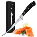 Joeji's Fish Filleting Chef Knife 32cm Stainless Steel - Boning Knife with Ergonomic Handle & Protective Sheath - Flexible & Small Kitchen Knife for Fish or Meat Skinning Trimming Deboning & More