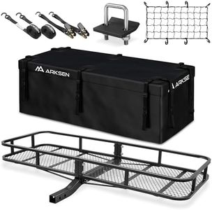 ARKSEN Hitch Cargo Carrier, 60 x 23 x 5.5 Inch, 500 Lbs Capacity, Universal Fit, Compatible with Car, SUV, RV, Truck, Van