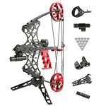 Dual Use Archery Compound Bow - 35 Lbs, CNC Al-6061 Maded Composite Bows, Ball Bearing Bow and Arrow Archery Bows, Portability Bowfishing Hunting Bow for LTH & RTH