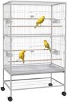 PawHut 52" Large Rolling Steel Bird