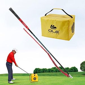 OLE ANDIGO Golf Swing Whip Impact Bag Set Golf Swing Speed Trainer for Club Head Speed and Distance,Golf Training Aid for Full Swing Training,Correct Impact Spot Visualization,Full Release