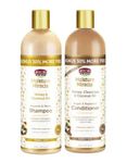 African Pride Moisture Miracle Honey & Coconut Oil Shampoo & Conditioner Family Bundle 16 oz