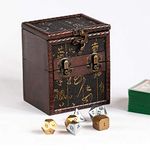 M01D Wood Single Deck and Counter Box for Deck Protector Storage Trading Cards TCG Ultra Pro Sleeve MTG Magic Flesh and Blood TCG FaB YGO Yugioh EDH Tabletop Gaming Dice