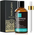 Cypress Essential Oil, MAYJAM 3.38fl.oz/100ml Cypress Oil with Glass Dropper, Ideal for Bedroom Living Room Office Use